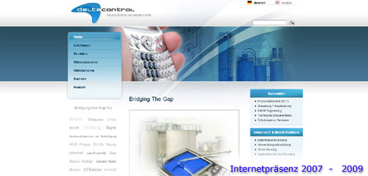 Webseite 2007 - 2009